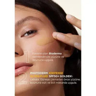 Bioderma Photoderm XDefense SPF50+ Golden Tinted Sunscreen: Broad Spectrum Protection, Antioxidant, Evens Skin Tone, Makeup Base - Glamourous Grace