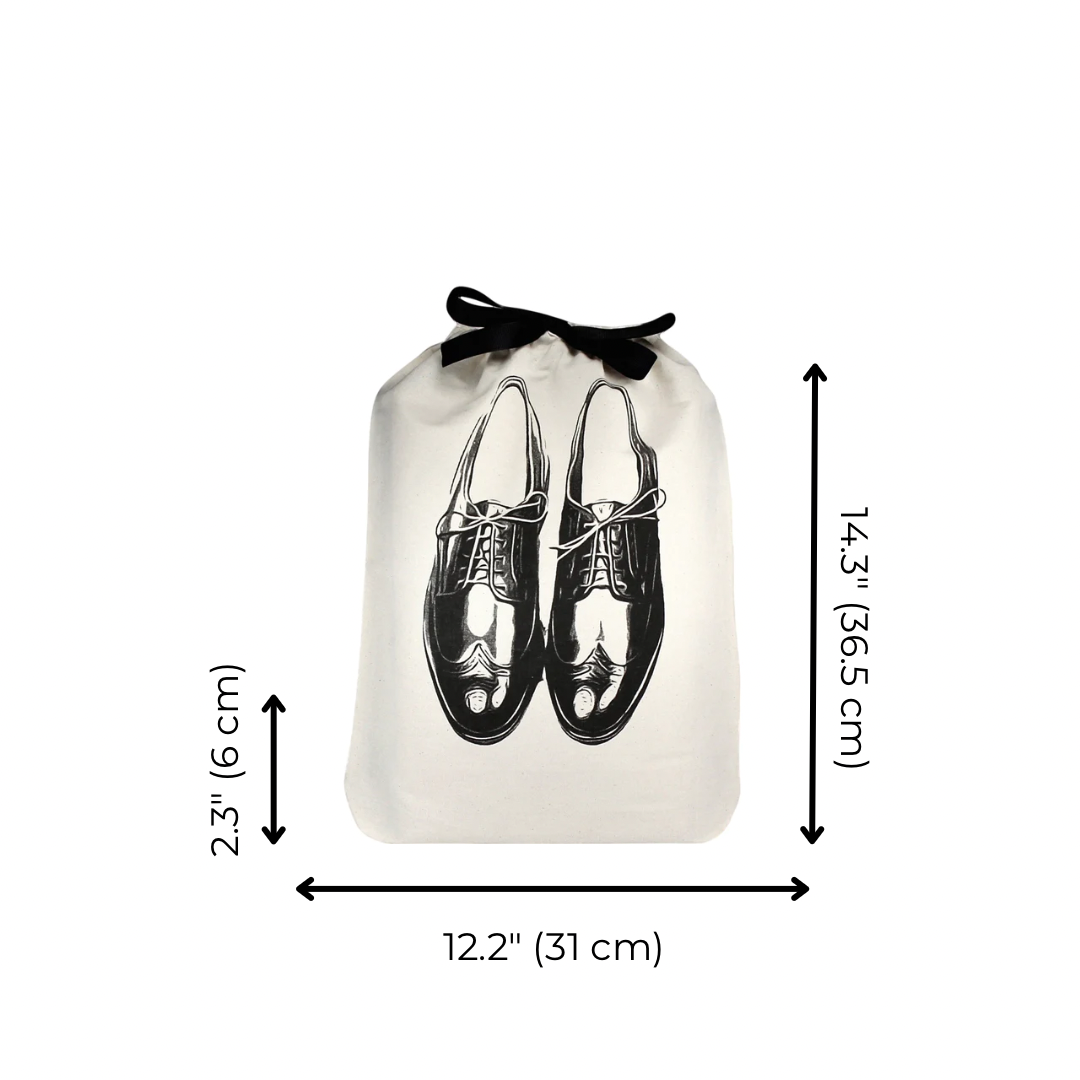 Men's Shoe Bag – Cream - Glamourous Grace