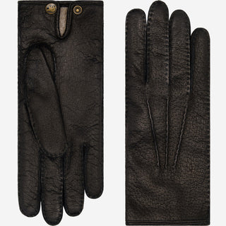 Donatella (black) – Luxurious Italian peccary leather gloves with cashmere lining - Glamourous Grace