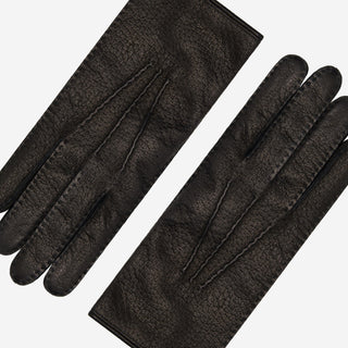 Donatella (black) – Luxurious Italian peccary leather gloves with cashmere lining - Glamourous Grace