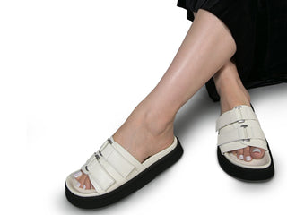 Aniston Buckled Flatform Slip-On Sandal