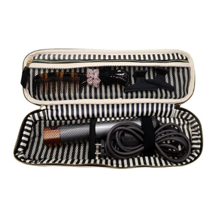 Double Hair Tools Travel Case – Cream - Glamourous Grace
