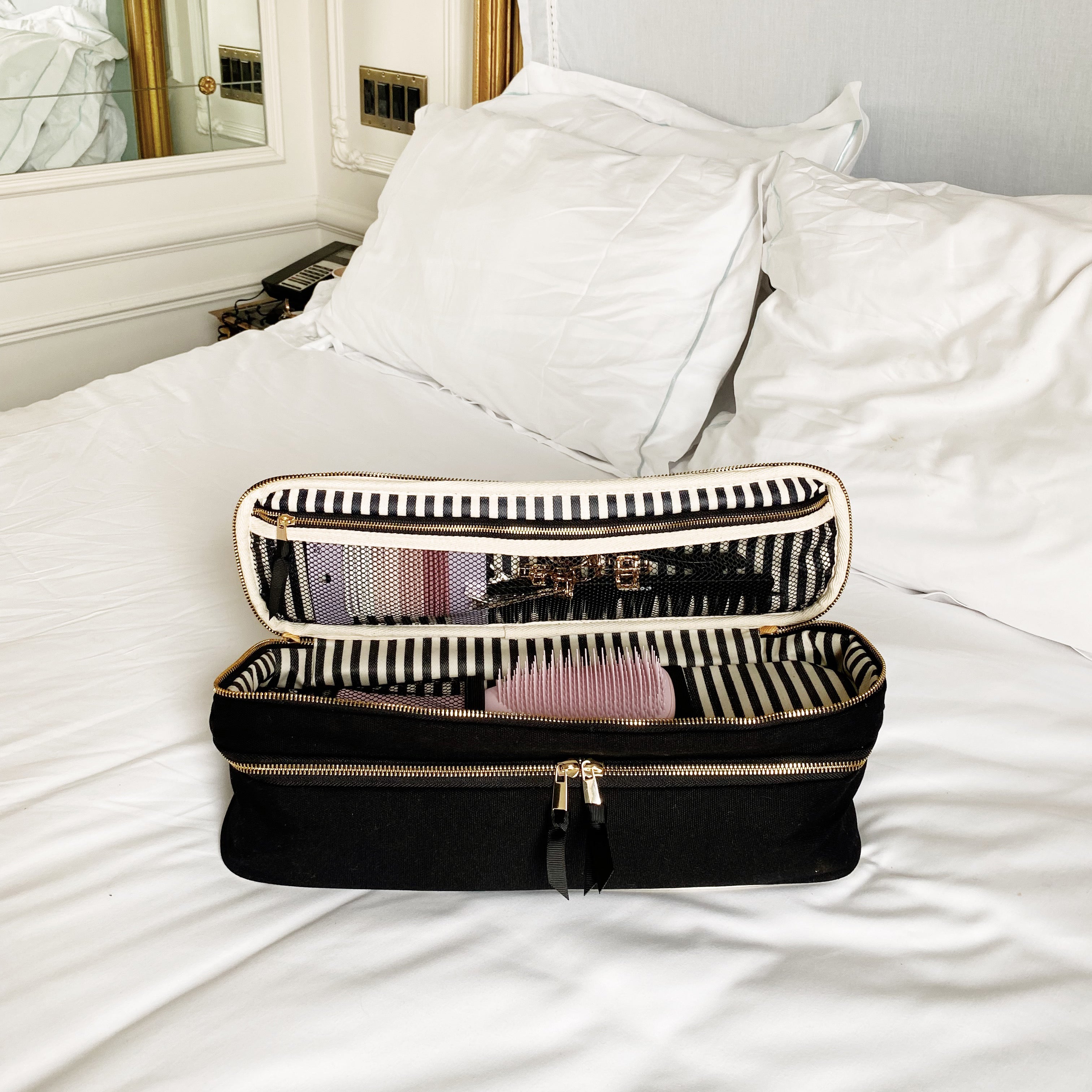 Double Hair Tools Travel Case – Black - Glamourous Grace