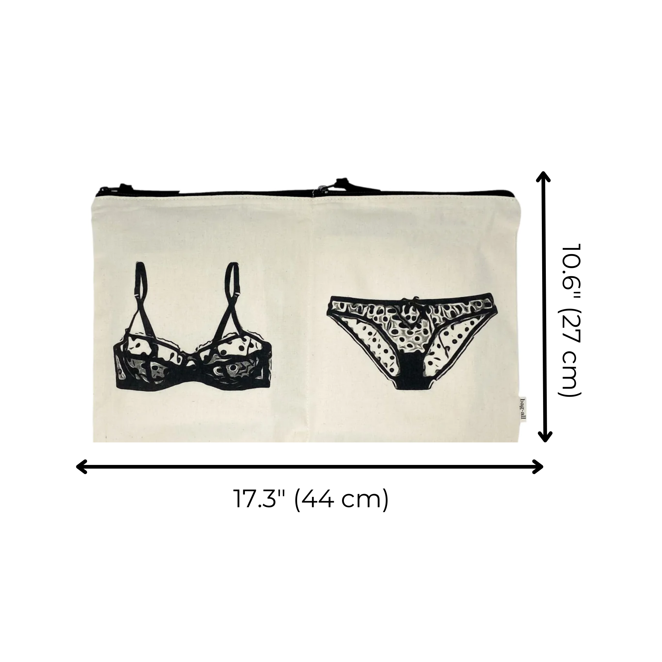 Double Lingerie Packing Pouch – Cream - Glamourous Grace