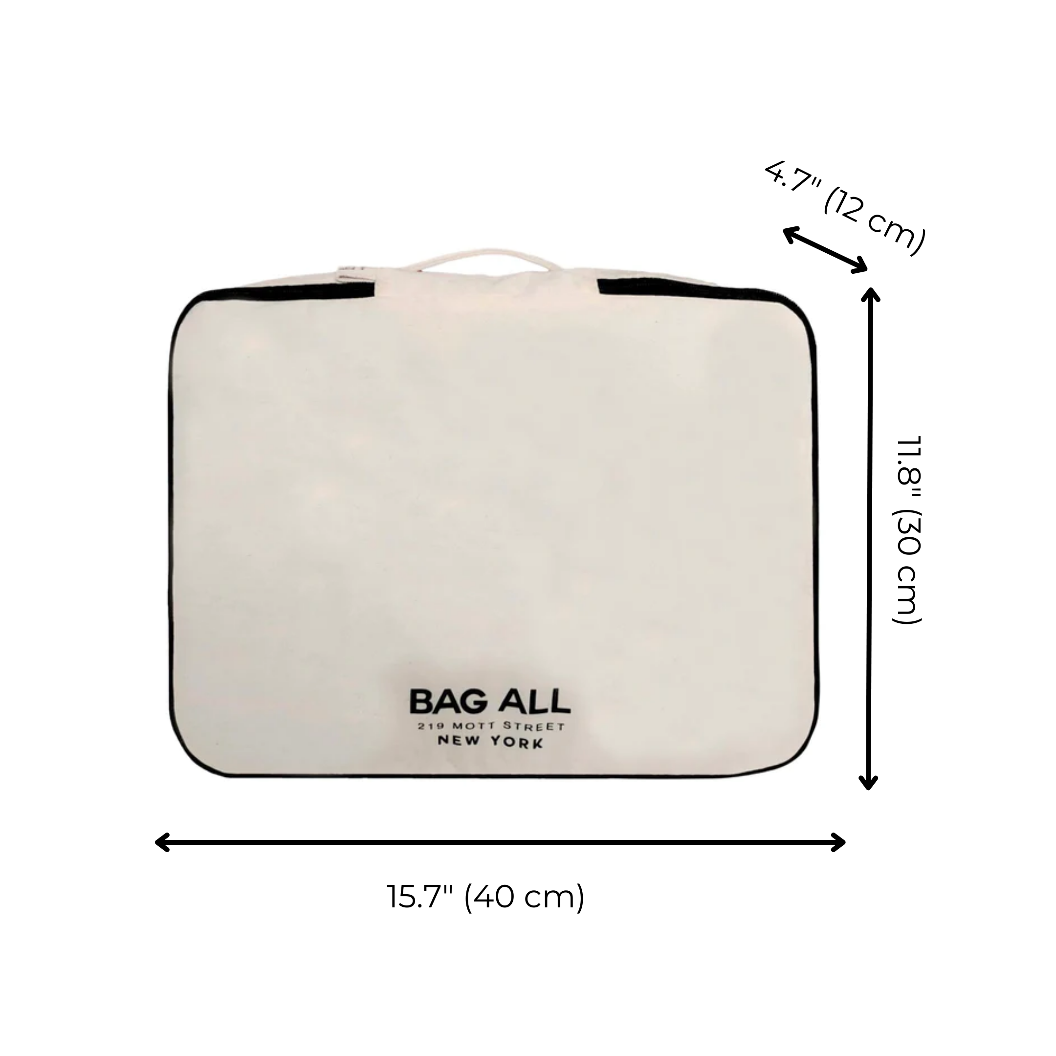 Large Packing Cube, Double Sided – Cream - Glamourous Grace