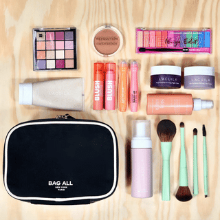 Double-Sided Makeup Case – Black - Glamourous Grace