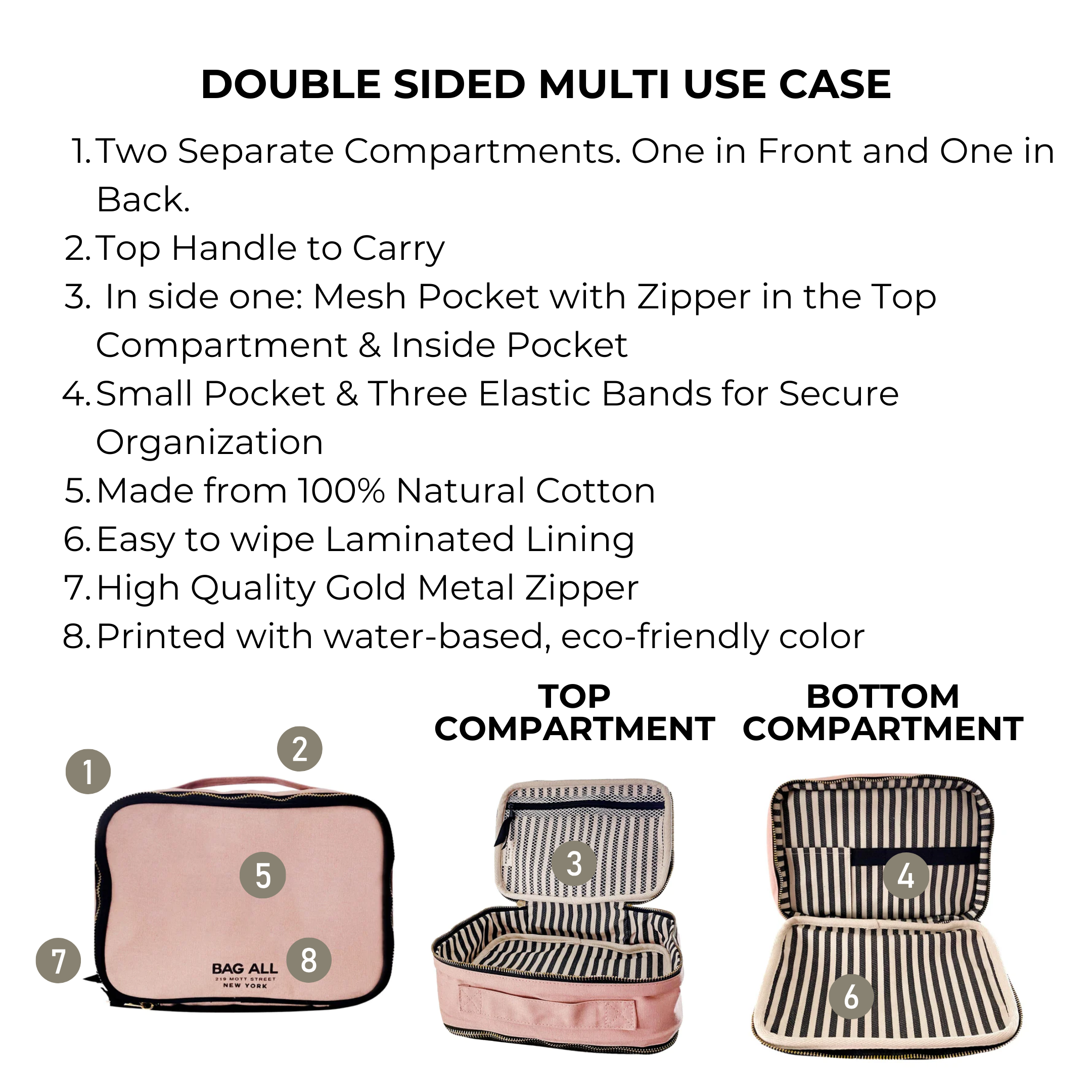 Double-Sided Hobby/Multi-Use Case – Pink/Blush - Glamourous Grace