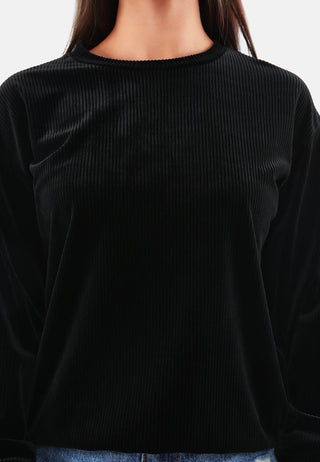 Drop Shoulder Corduroy Top