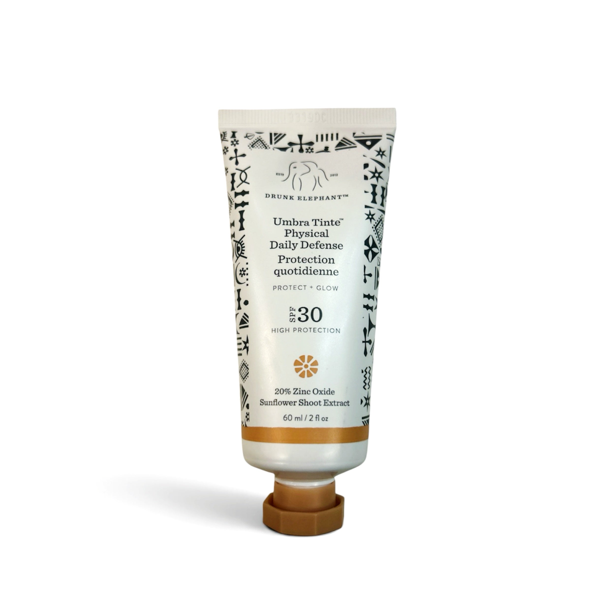 Drunk Elephant Umbra Tinte 100% Mineral Cream SPF 30/PA+++ Tinted Face Sunscreen 2 OZ - Glamourous Grace