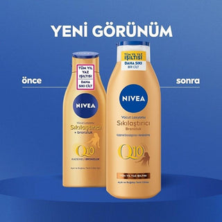 Nivea Nivea Q10 Firming & Tanning Body Lotion - Moisturizing, Sunless Tan, Firming Body Care for Fair to Medium Skin Tones - Glamourous Grace