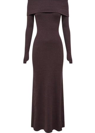 Krishna Off The Shoulder Knit Dress - Glamourous Grace