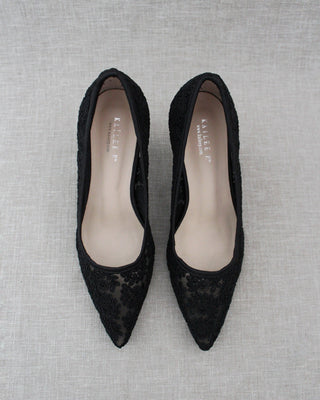Lace Evening Pump