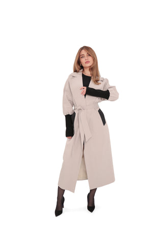 Miru Trench Coat in Ice Lilac