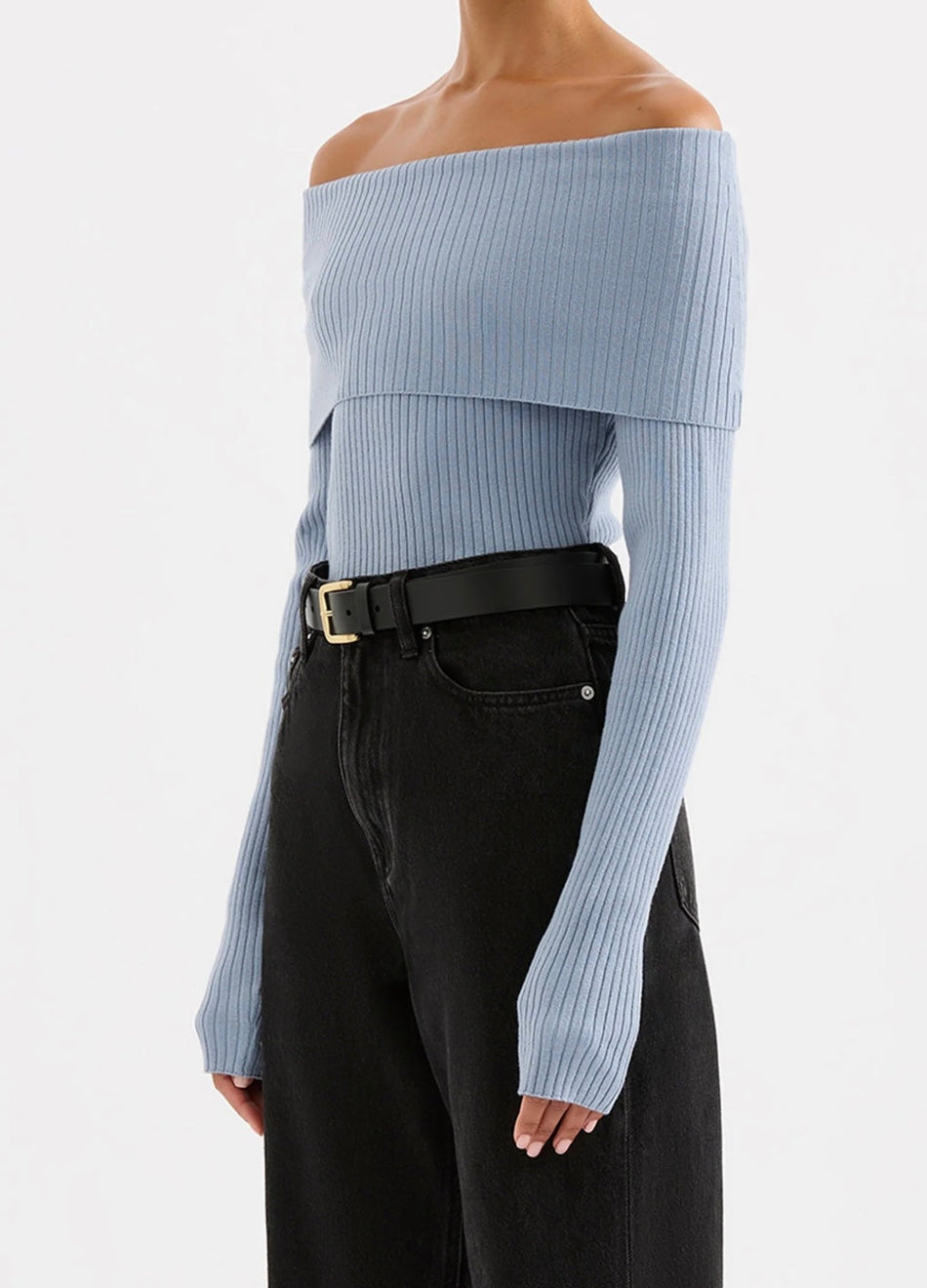 Krishna Off Shoulder Knit Top - Glamourous Grace
