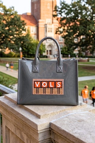 SC - ETA 9/30-10/14 VOLS Stadium Gray Vinyl Tote Bag© - Glamourous Grace
