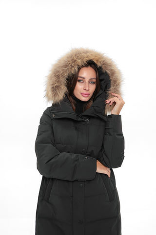 Sydney Genuine Fur Trim Down Parka