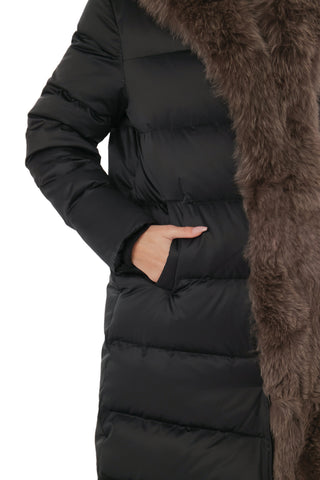 Genuine Polar Fox Fur Down Fill Parka