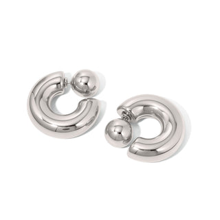 Caroline Reversible Hoop Earrings - WATERPROOF