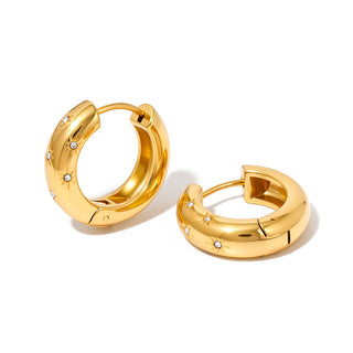 Pops of Sparkle Huggie Hoop - WATERPROOF