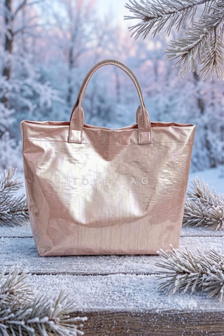SC - ETA 9/8-9/22 Pink Iridescent Vinyl TOTE BAG - Glamourous Grace
