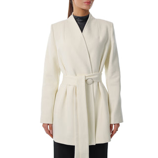 Opera Cashmere Blend Overcoat in White