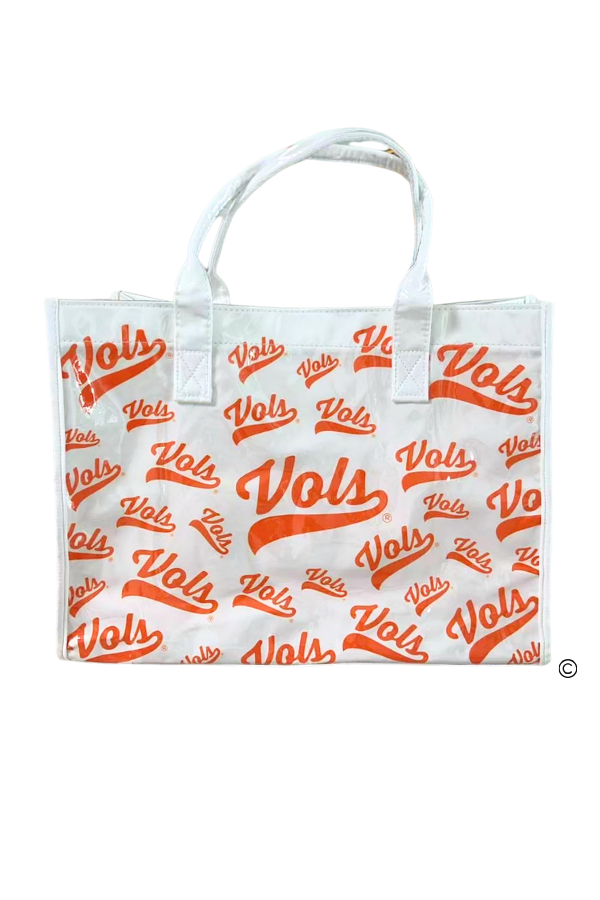 SC - ETA 8/24-9/7 VOLS Clear Winner Vinyl Tote Bag© - Glamourous Grace