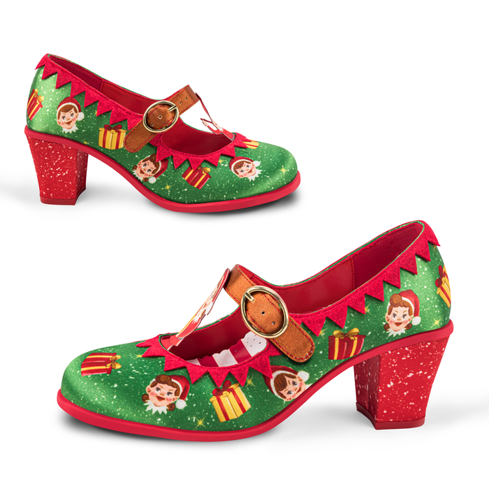 Elf Women's Mary Jane Mid Heels