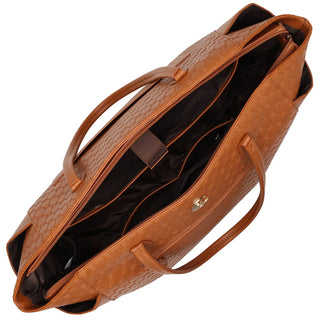 Compass 32L Vegan Leather Monogram Weekender Tote Bag
