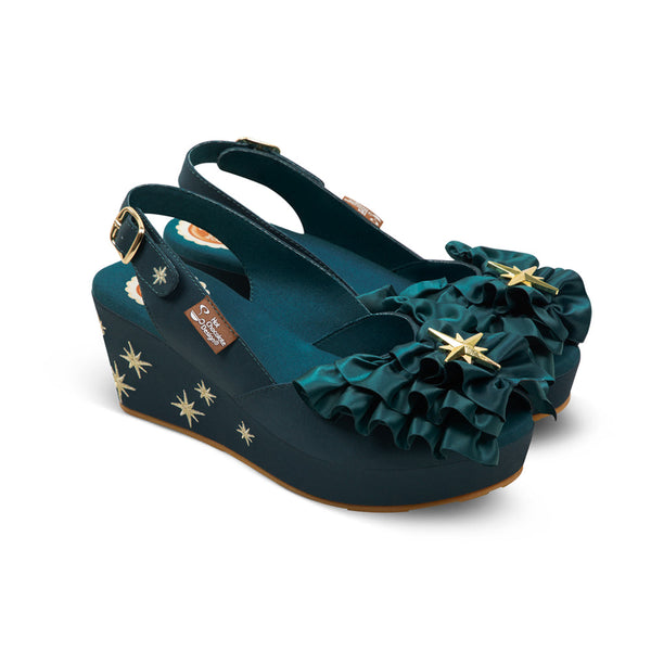 Chocolaticas® Emeraldine Women's Sandal - Glamourous Grace