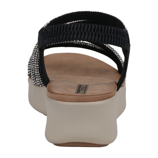 Women's Emory Black Embellished Wedge Sandals