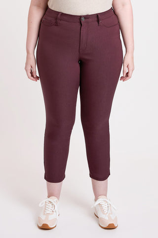 Women's Plus High Rise Hyperstretch Cropped Straight Pants
