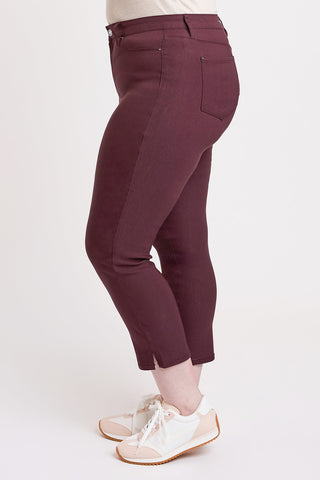 Women's Plus High Rise Hyperstretch Cropped Straight Pants