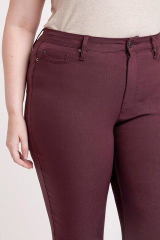 Women's Plus High Rise Hyperstretch Cropped Straight Pants