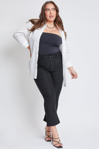 Women's Plus Hyperstretch Cropped Kick Flare Pants