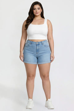 Women's Plus Cuff Hem Short
