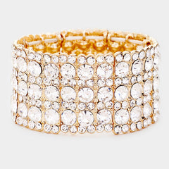 Rhinestone Crystal Stretch Evening Bracelet