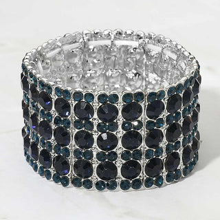 Rhinestone Crystal Stretch Evening Bracelet
