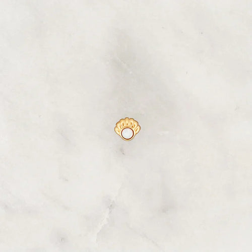 Opal Shell Stud Earrings