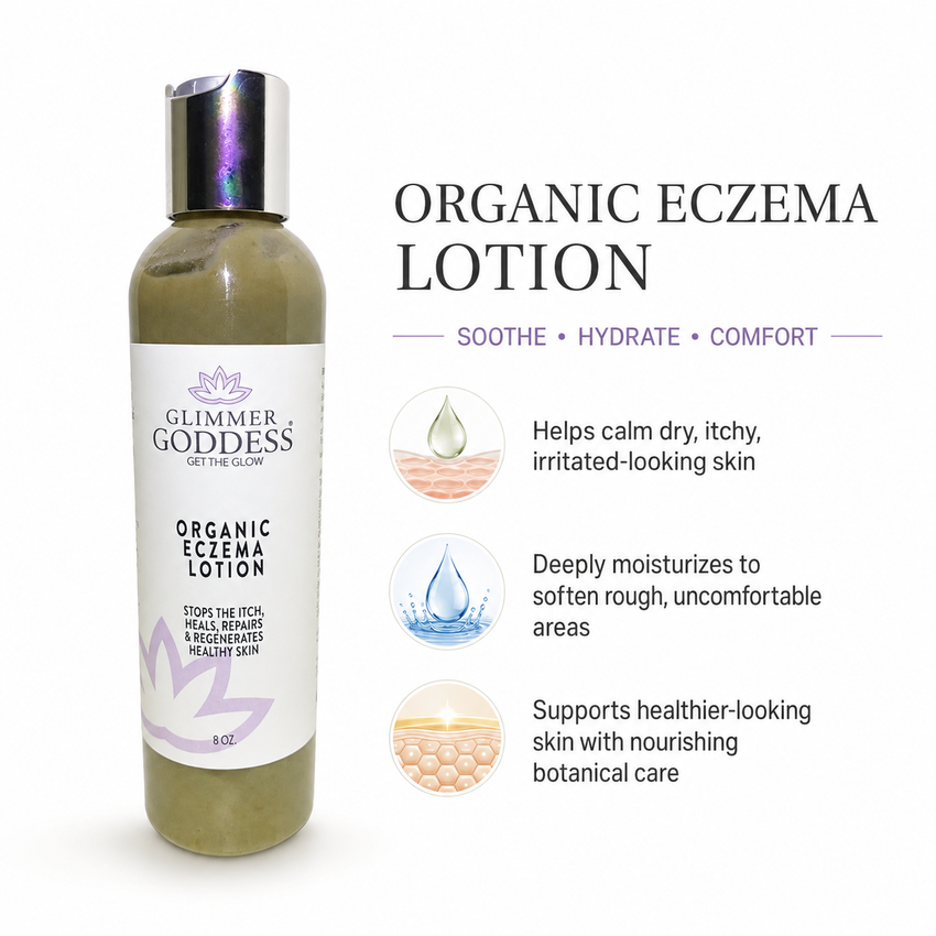 Organic Eczema Lotion – Soothing Relief & Skin Healing - Glamourous Grace