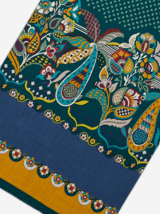 Edoardo (dark green) - Soft and lightweight Italian scarf from 100% wool - Glamourous Grace