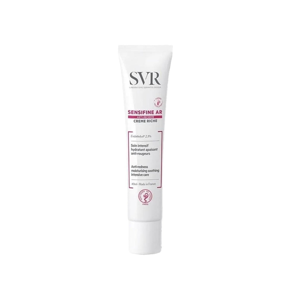 SVR Sensifine AR Creme Rich: Anti-Redness Facial Cream for Sensitive Skin - Intense Hydration, Kõzarõklõk Kar_õtõ Krem - 40ml