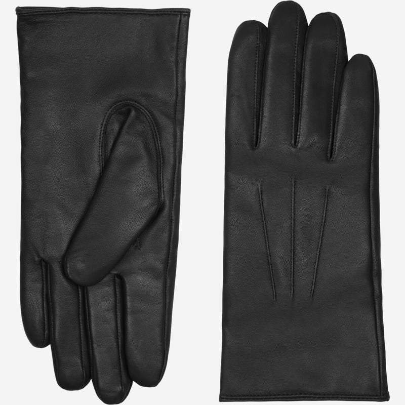 Elijah (black) – Timeless sheepskin leather gloves with luxurious cashmere lining & touchscreen capability - Glamourous Grace