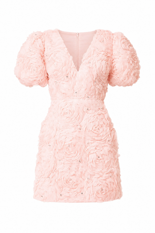 Rosella 3D Mini Dress – Pink - Glamourous Grace