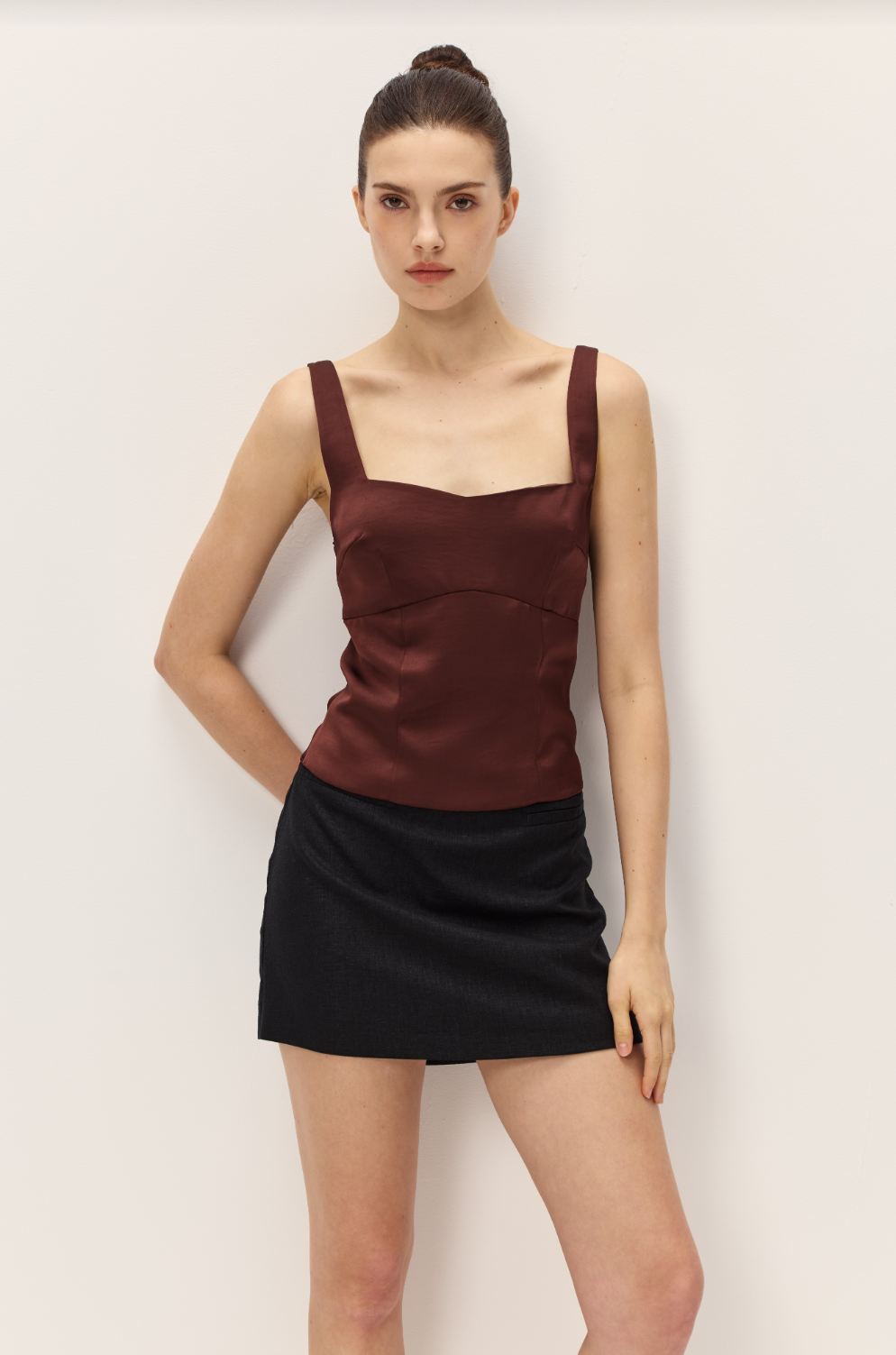 Avelina Brown Top - Glamourous Grace