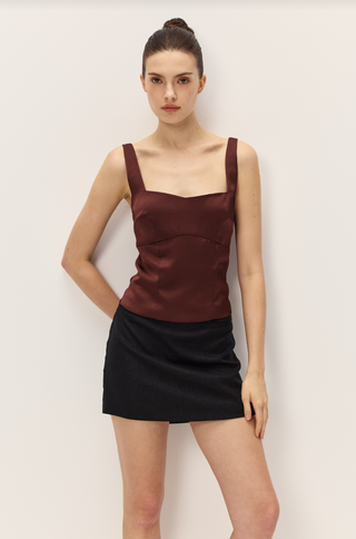 Avelina Brown Top - Glamourous Grace