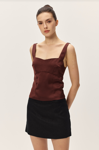 Avelina Brown Top - Glamourous Grace