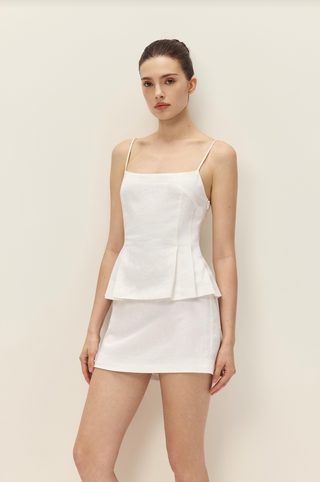 Ellery White Mini Skirt - Glamourous Grace