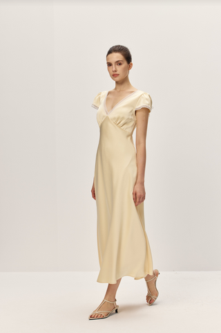 Ondine Butter Yellow Dress - Glamourous Grace