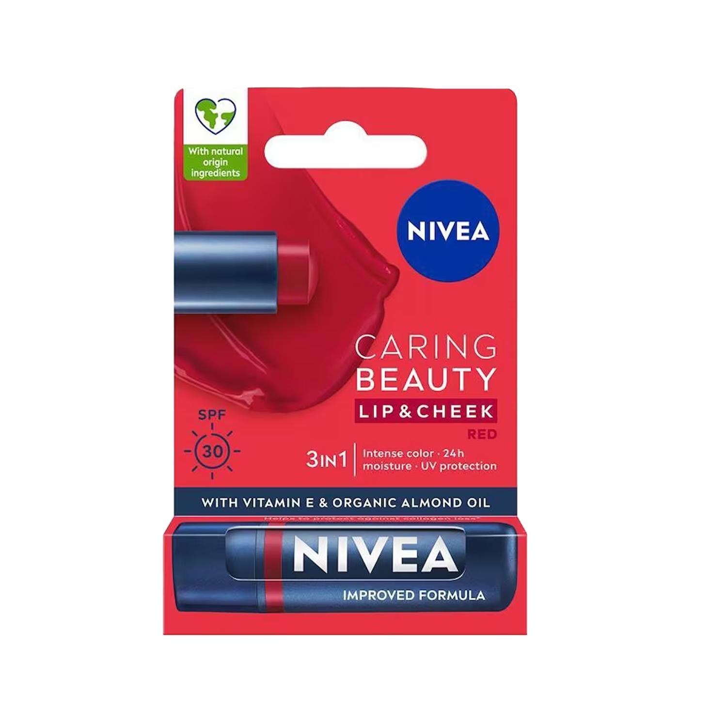 Nivea Lip and Cheek Balm SPF30 - Multifunctional Moisturizing Color with UV Protection - Glamourous Grace
