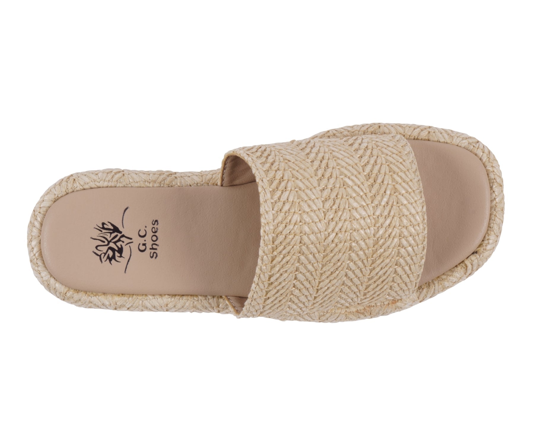 Women's Evie Natural Platform Slide - Glamourous Grace